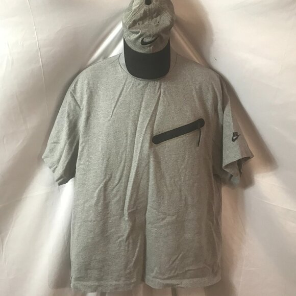 Nike WARM WEAR 2X Activewear Athletic Sport Cut Adjustable Hat & Tee Shirt - Picture 1 of 11
